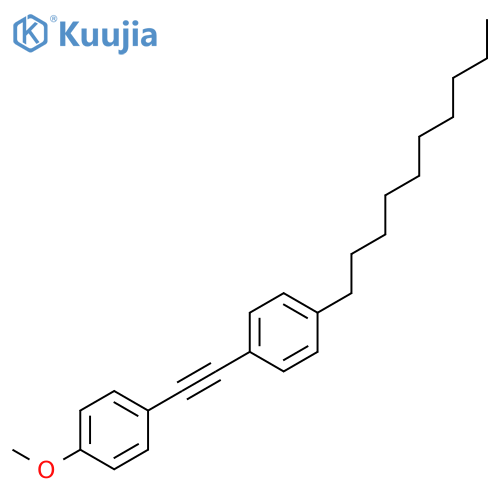 1-decyl-4-[2-(4-methoxyphenyl)ethynyl]benzene structure