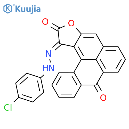 2H-Anthra[9,1-ef]benzofuran-1,2,8-trione, 1-[(4-chlorophenyl)hydrazone] structure