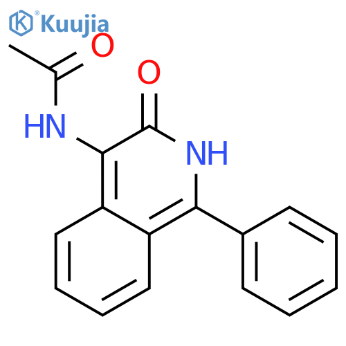 N-(3-oxo-1-phenyl-2H-isoquinolin-4-yl)acetamide structure