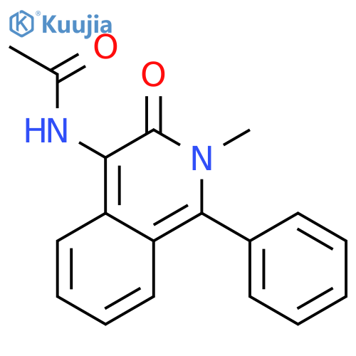 N-(2-methyl-3-oxo-1-phenylisoquinolin-4-yl)acetamide structure