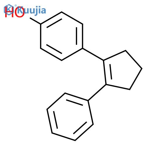 4-(2-phenylcyclopenten-1-yl)phenol structure