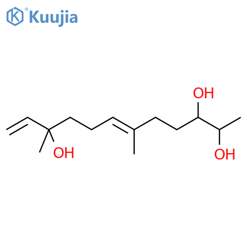 6,11-Dodecadiene-2,3,10-triol, 6,10-dimethyl- structure