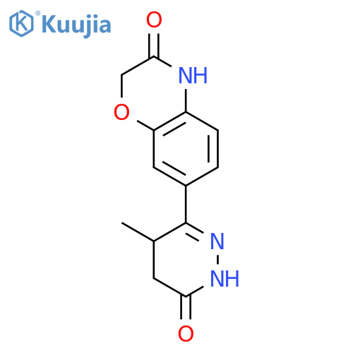 2H-1,4-Benzoxazin-3(4H)-one,7-(1,4,5,6-tetrahydro-4-methyl-6-oxo-3-pyridazinyl)- structure
