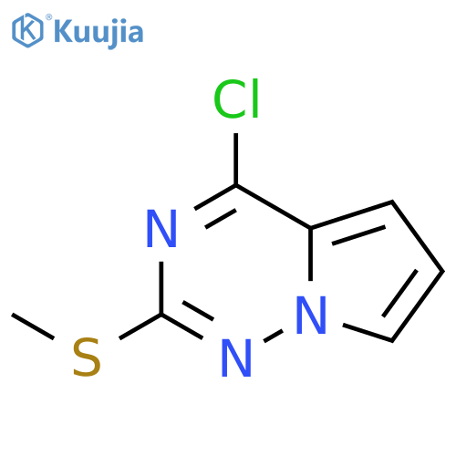4-chloro-2-(methylsulfanyl)pyrrolo[2,1-f][1,2,4]triazine structure