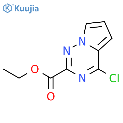 Ethyl 4-chloropyrrolo[2,1-f][1,2,4]triazine-2-carboxylate structure