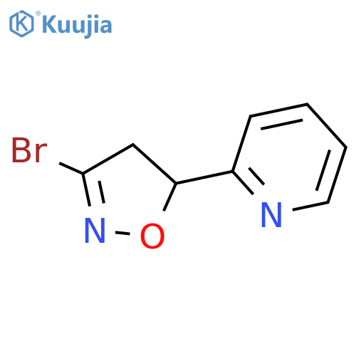 2-(3-Bromo-4,5-dihydroisoxazol-5-yl)pyridine structure