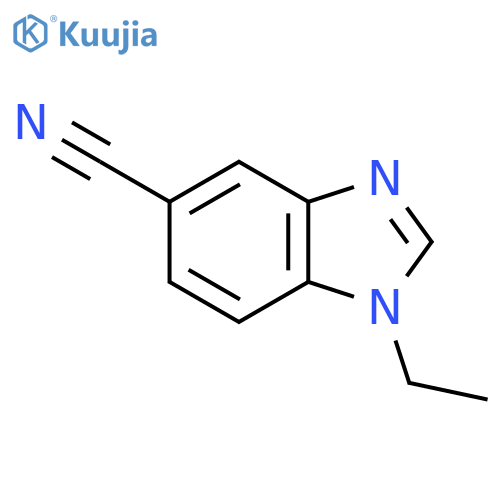 1-Ethyl-1,3-benzodiazole-5-carbonitrile structure
