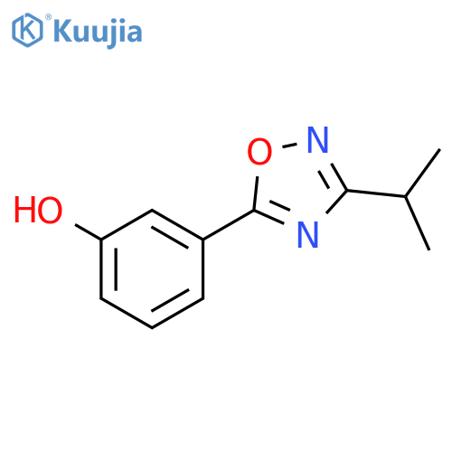 3-[3-(Propan-2-yl)-1,2,4-oxadiazol-5-yl]phenol structure
