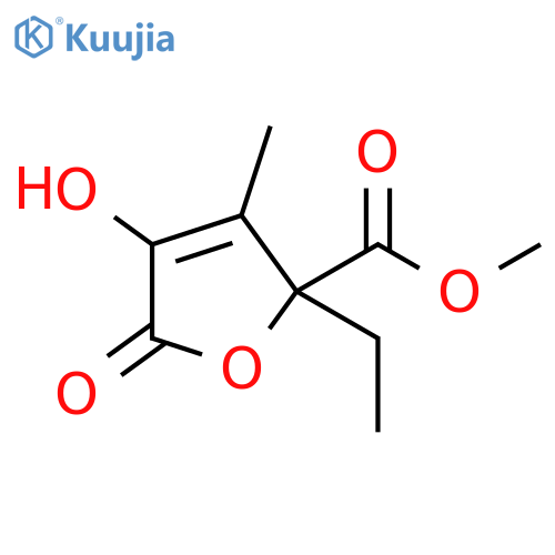 2-Ethyl-2,5-dihydro-4-hydroxy-3-methyl-5-oxo-2-furancarboxylic Acid Methyl Ester structure