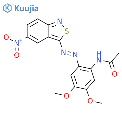 Acetamide, N-[4,5-dimethoxy-2-[(5-nitro-2,1-benzisothiazol-3-yl)azo]phenyl]- structure