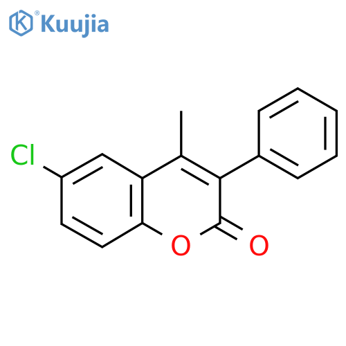 6-Chloro-4-methyl-3-phenylcoumarin structure