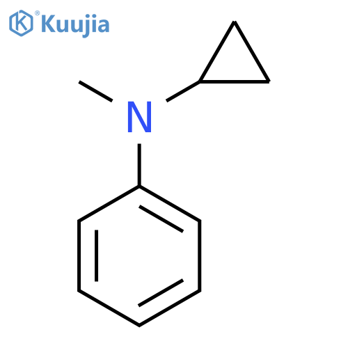 Benzenamine, N-cyclopropyl-N-methyl- structure