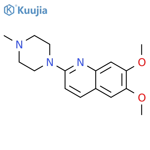 6,7-dimethoxy-2-(4-methylpiperazin-1-yl)quinoline structure