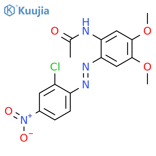 Acetamide, N-[2-[(2-chloro-4-nitrophenyl)azo]-4,5-dimethoxyphenyl]- structure