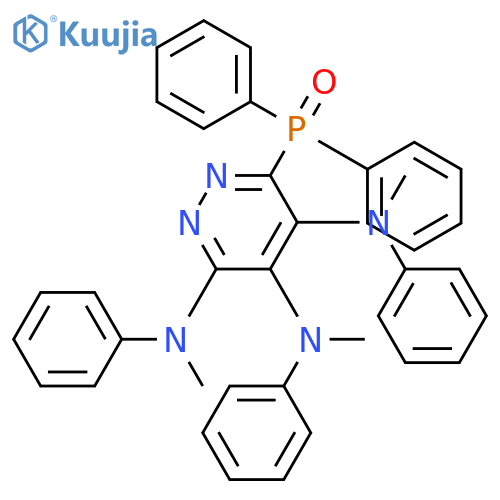 3,4,5-Pyridazinetriamine, 6-(diphenylphosphinyl)-N,N',N''-trimethyl-N,N',N''-triphenyl- structure
