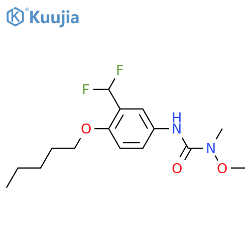 Urea, N'-[3-(difluoromethyl)-4-(pentyloxy)phenyl]-N-methoxy-N-methyl- structure