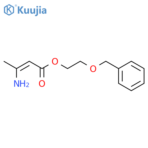 2-phenylmethoxyethyl 3-aminobut-2-enoate structure