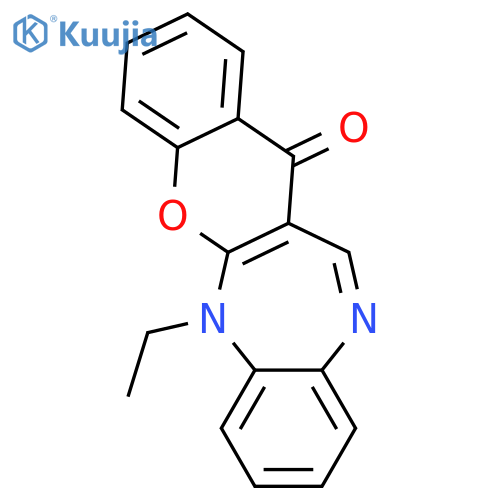 [1]Benzopyrano[2,3-b][1,5]benzodiazepin-13(6H)-one,6-ethyl- structure