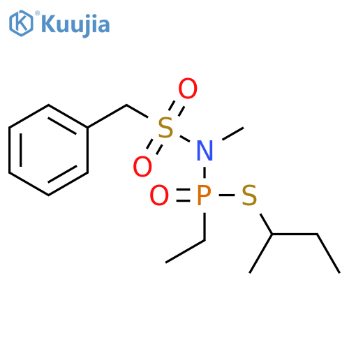 Phosphonamidothioic acid, P-ethyl-N-methyl-N-[(phenylmethyl)sulfonyl]-, S-(1-methylpropyl) ester structure