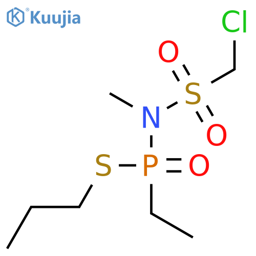 Phosphonamidothioic acid, N-[(chloromethyl)sulfonyl]-P-ethyl-N-methyl-, S-propyl ester structure