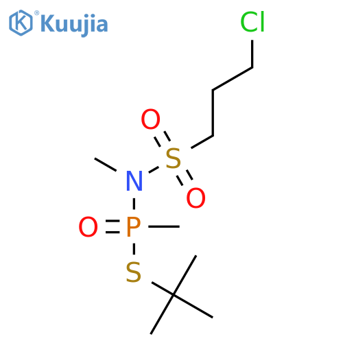 Phosphonamidothioic acid, N-[(3-chloropropyl)sulfonyl]-N,P-dimethyl-, S-(1,1-dimethylethyl) ester structure