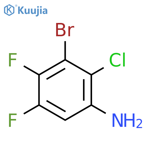 BENZENAMINE, 3-BROMO-2-CHLORO-4,5-DIFLUORO- structure