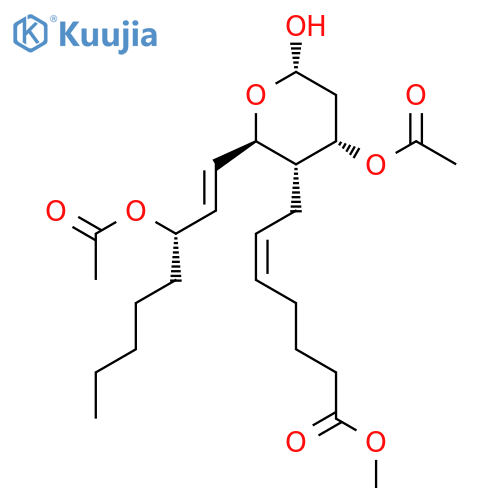 Thromboxa-5,13-dien-1-oic acid, 9,15-bis(acetyloxy)-11-hydroxy-, methyl ester, (5Z,9a,11a,13E,15S)- structure