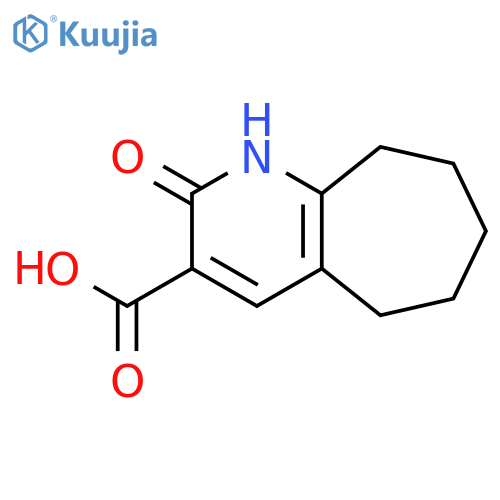 2-oxo-1H,2H,5H,6H,7H,8H,9H-cyclohepta[b]pyridine-3-carboxylic acid structure