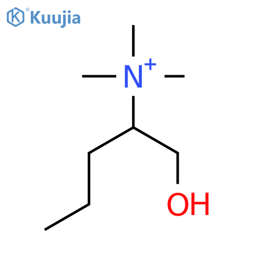 1-hydroxypentan-2-yl(trimethyl)azanium structure