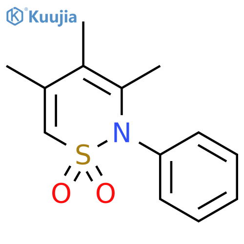 2H-1,2-Thiazine, 3,4,5-trimethyl-2-phenyl-, 1,1-dioxide structure