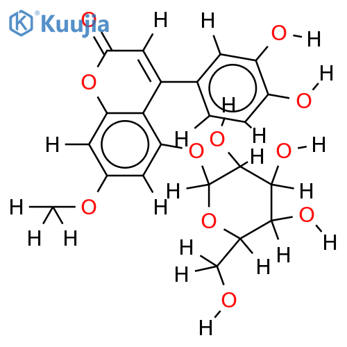 4-(3,4-Dihydroxyphenyl)-5-(β-D-galactopyranosyloxy)-7-methoxy-2H-1-benzopyran-2-one structure