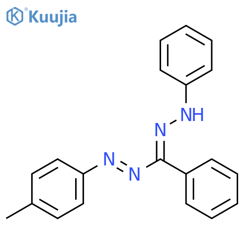 1-(p-methylphenyl)-3,5-diphenylformazan structure
