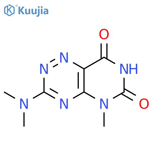 Pyrimido[4,5-e]-1,2,4-triazine-6,8(5H,7H)-dione, 3-(dimethylamino)-5-methyl- structure