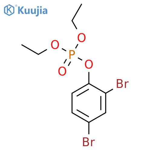 (2,4-dibromophenyl) diethyl phosphate structure