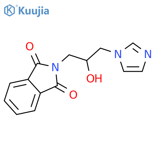1H-Isoindole-1,3(2H)-dione, 2-[2-hydroxy-3-(1H-imidazol-1-yl)propyl]- structure