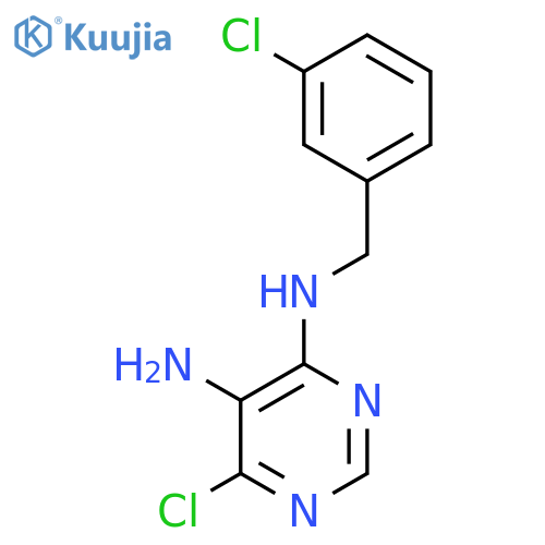 4,5-Pyrimidinediamine, 6-chloro-N4-[(3-chlorophenyl)methyl]- structure