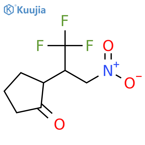 Cyclopentanone,2-[2,2,2-trifluoro-1-(nitromethyl)ethyl]- structure