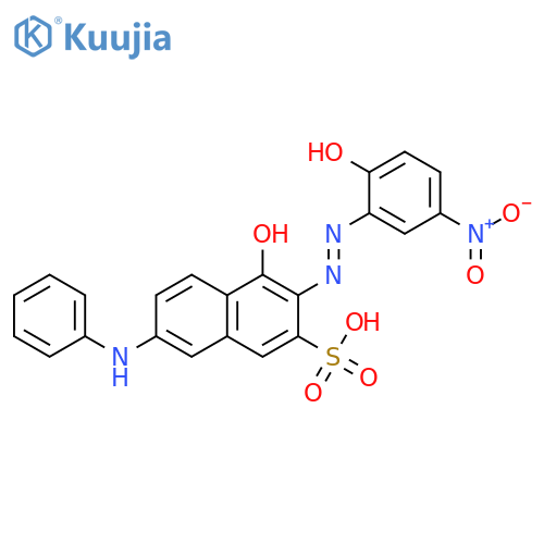 2-Naphthalenesulfonic acid, 4-hydroxy-3-[(2-hydroxy-5-nitrophenyl)azo]-7-(phenylamino)- structure