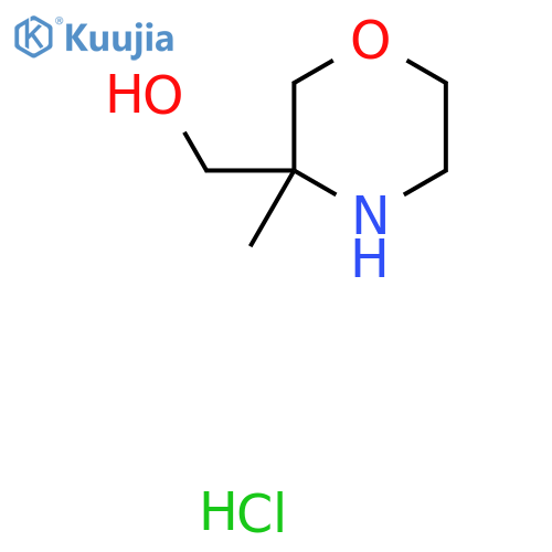 (3-Methylmorpholin-3-yl)methanol hydrochloride structure