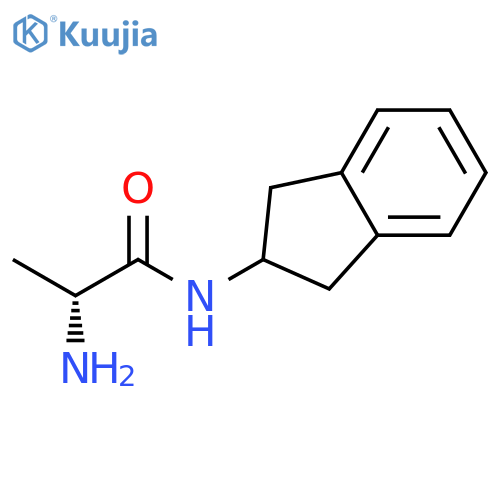 Propanamide, 2-amino-N-(2,3-dihydro-1H-inden-2-yl)-, (R)- structure