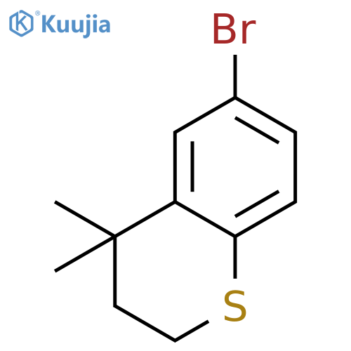 6-bromo-4,4-dimethyl-3,4-dihydro-2H-1-benzothiopyran structure