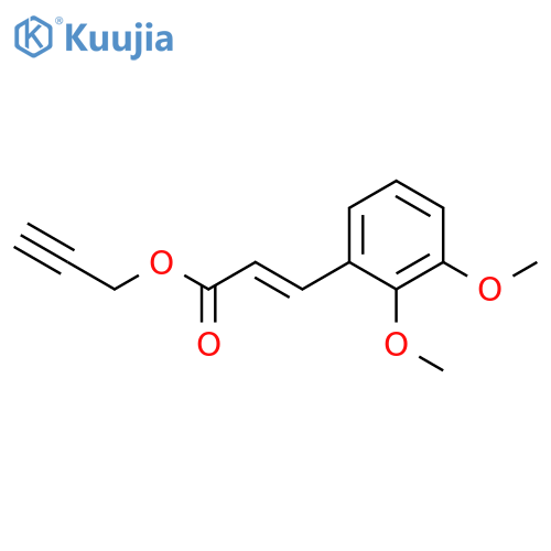 2-Propenoic acid, 3-(2,3-dimethoxyphenyl)-, 2-propynyl ester structure