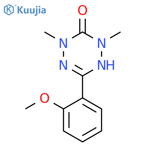 1,2,4,5-Tetrazin-1(2H)-yl, 3,4-dihydro-6-(2-methoxyphenyl)-2,4-dimethyl-3-oxo- structure