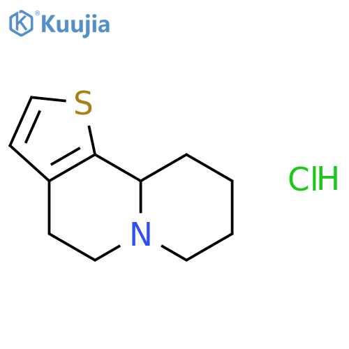5H-Thieno[2,3-a]quinolizine, 4,7,8,9,10,10a-hexahydro-, hydrochloride structure