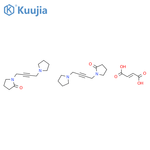 but-2-enedioic acid,1-(4-pyrrolidin-1-ylbut-2-ynyl)pyrrolidin-2-one structure