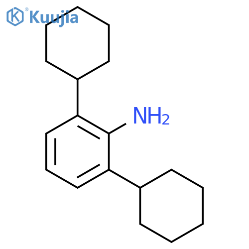 aniline, 2,6-dicyclohexyl- structure