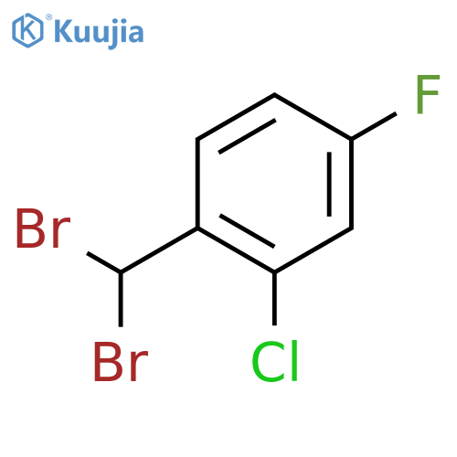 2-chloro-1-(dibromomethyl)-4-fluorobenzene structure