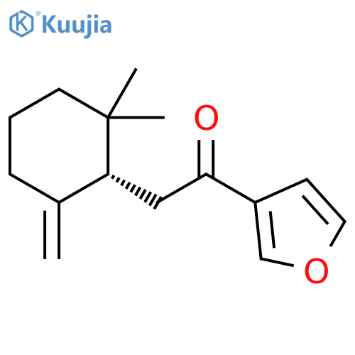 Ethanone,2-[(1S)-2,2-dimethyl-6-methylenecyclohexyl]-1-(3-furanyl)- structure