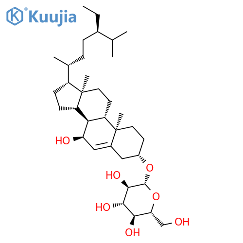 b-D-Glucopyranoside, (3b,7a)-7-hydroxystigmast-5-en-3-yl (9CI) structure