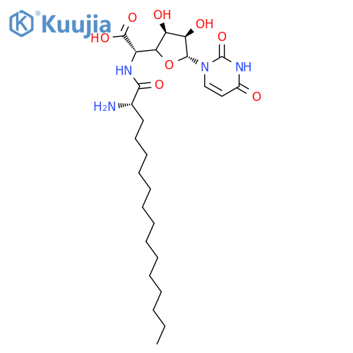 b-D-Allofuranuronic acid,5-[(2-amino-1-oxohexadecyl)amino]-1,5-dideoxy-1-(3,4-dihydro-2,4-dioxo-1(2H)-pyrimidinyl)-,(S)- (9CI) structure